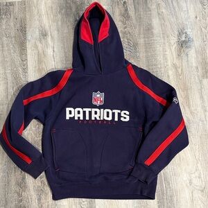 Reebok Authentic Sideline NFL Hoodie patriots sz 10-12 kids
